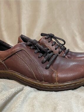 Born Brown Leather Casual Sneakers